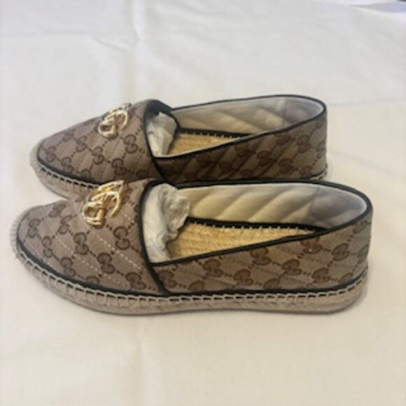 NIB Gucci Espadrille Loafers - Size 38/ 7 1/2 - Picture 3 of 12